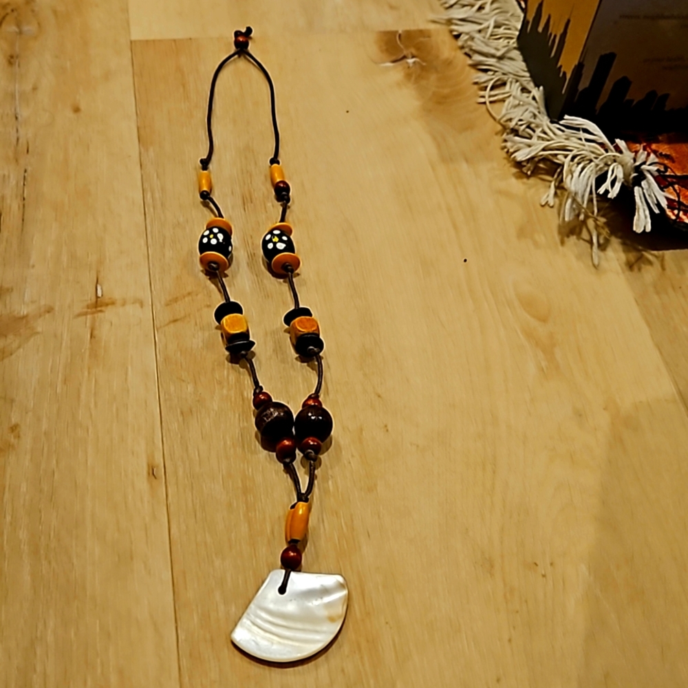 Ivory beaded necklace